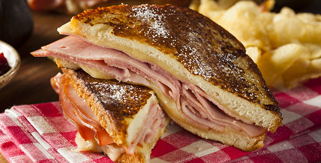 Ham and Swiss with Arena Chips